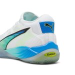 Puma chaussures de handball eliminate nitro� sqd 4 energy unisexe, chaussures, blanc / noir / speed vert, ...