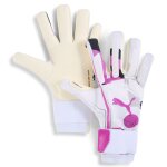 Puma gants de gardien de but de football ultra ultimate forever hybrid, accessoires, blanc / pure magenta ...