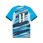 Puma maillot olympique de marseille faster jersey homme, v�tements, azure / nitro bleu, xs