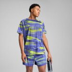 Puma t - shirt de running a imprim� int�gral velocity homme, v�tements, bleu crystal, s
