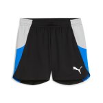 Puma short de foot individualblaze femme, sport, noir / cool light gris / racing bleu, xl