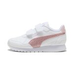 Puma sneakers st runner v4 glitter enfant, chaussures, blanc / copper rose / rose mauve, 28