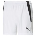 Puma teamliga football shorts women, vtements, blanc / noir, m