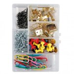 Punaises - clous - crochets - trombones - accessoires de fixation - 300 pi�ces