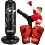 Punchypunching ball gonflable enfant 160x55 cm sac de frappe avec gants & gonfleur jouet fille garon ...