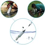 Purificateur d'eau portable pour l'ext�rieur, syst�me de filtre pour voyage, survie d'urgence, camping, ...
