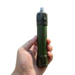 Purificateur d'eau potable portable en paille, filtre a eau de survie, en cas d'urgence, pour l'extrieur, ...