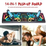Push up board system body building fitness exercise training equipment, support de support pliable a ...