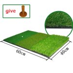 Putter d'ext�rieur avec coussin d'herbe et support de tee, tapis d'exercice multifonction pour le swing ...