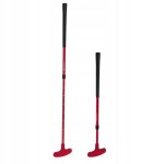 Putter de golf portable, modle a manche en aluminium, droitier ou gaucher, standard, rouge