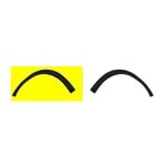 Pvc garniture d'aile droite pour opel corsa b d'avant septembre 1995 sauf version gsi