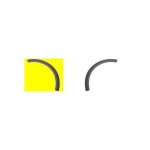 Pvc - garniture d'aile gauche pour opel corsa c version gsi / sport