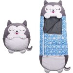 Qf25648 - mignon sac de couchage enfant duvet enfant avec oreiller 137 * 50cm pour happy nappers bleu ... Qf25648 - mignon sac de couchage enfant duvet enfant avec oreiller 137 * 50cm pour happy nappers bleu ...