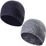 Qxer - lot de 2 bonnets d'hiver unisexes en polaire thermique avec doublure elastique pour casque de ... Qxer - lot de 2 bonnets d'hiver unisexes en polaire thermique avec doublure elastique pour casque de ...