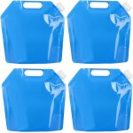 Qxer - lot de 2 conteneurs d'eau pliables de 5 l - bouteilles de stockage d'eau pliables pour camping, ...