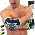 Qxer - 2 pack coudires homme et femme - manchon de compression pour coude de tennis, coude de golfeur ...