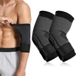 Qxer - 2 pcs coudiere pour femme et homme, bandages de coude, bandage de coude antidrapant, support ...