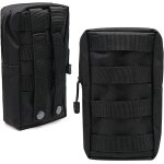 Qxer - 2 pices tactique poche molle sacoche ceinture militaire pochette edc pour randonne trekking ...