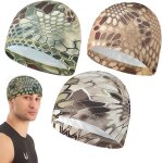 Qxer - 3 pices bonnets de cyclisme sous casque, bonnet de sport respirant en soie glace et, multifonctionne ...