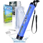 Qxer - baytiz ® paille filtrante de survie + gourde souple materiel militaire kit voyage filtre eau ...