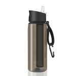 Qxer - bouteille d'eau avec filtre - 650 ml - bouteille filtrante pour l'extrieur - capacit de filtration ...