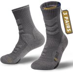 Qxer - chaussettes de randonne en mrinos chaussettes de compression anti - ampoules chaussettes de ...