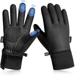 Qxer - gants d'hiver chauds pour garons et filles - coupe - vent en polyurthane - pour temps froid ...