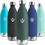 Qxer - gourde isotherme 1l, 24h froid & 12h chaud, gourde inox enfant, réutilisable, thermos isotherme, ... Qxer - gourde isotherme 1l, 24h froid & 12h chaud, gourde inox enfant, réutilisable, thermos isotherme, ...