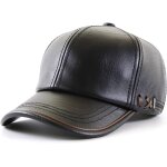 Qxer - homme casquette de baseball rglable chapeau sportif hat flat cap en cuir