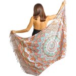 Qxer - pareo femme plage grande taille avec des franges bikini couvrir boheme orientale xxl longue robe ... Qxer - pareo femme plage grande taille avec des franges bikini couvrir boheme orientale xxl longue robe ...