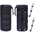 Qxer - porte gourde sac a dos, porte gourde randonne, 2 pices poche de bouteille deau tactique pour ...
