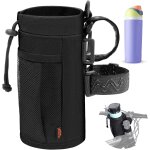 Qxer - porte gourde velo sans vis bidon porte velo avec poche en maille porte gourde vtt pour bouteille ...