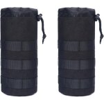 Qxer - sac de bouteille d'eau tactique poche porte gourde molle pochette porte bouteille militaire pour ...