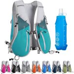 Qxer - zounich gilet d'hydratation de course a pied pour femmes et hommes, gilet running avec bouteille ...