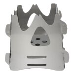 Rchaud de pique nique simple ultra lger en titane, camping en plein air, pole a bois, multi carburant, ...