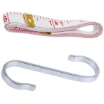 Règle de mesure et crochets en forme de s en acier inoxydable, ruban souple pour couture sur mesure, ... Règle de mesure et crochets en forme de s en acier inoxydable, ruban souple pour couture sur mesure, ...