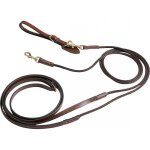 Rnes allemandes cuir / corde eric thomas pro - couleur : noir, corde noire, taille : cheval