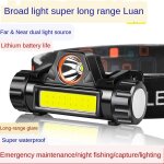 R500 usb renforcer - le noir - lampe frontale led au lithium, lumi�re vive rechargeable, longue port�e, ...