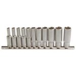 Rack douilles longues 4 a 13 mm - 1 / 4