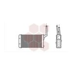 Radiateur chauffage pour citroen ax version : toutes durites fixe de 1986 a 1991