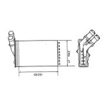Radiateur de chauffage - citroen xantia break 1. 9 sd 75