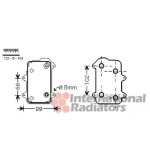 Radiateur d'huile porsche 911 de 09 / 1997 a 09 / 2001