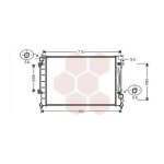Radiateur moteur pour audi a6 version : 2. 5 tdi de 1997 a 2001