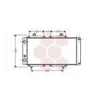 Radiateur moteur pour citroen c25 version : 2. 5 diesel de 1981 a 1985