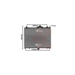 Radiateur moteur essence pour peugeot 508 d'apr�s juil 2014 version 1. 6 thp