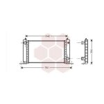 Radiateur moteur pour fiat stilo version : 1. 6 de 2001 a 2007