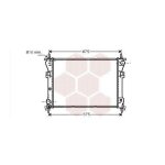 Radiateur moteur pour ford transit version : 2. 4td / 2. 4 tddi (turbo diesel) de 2000 a 2006