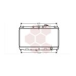 Radiateur moteur pour honda accord aero deck version : 2. 0 16v exi / 2. 2 16v de 1989 a 1994