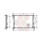 Radiateur moteur pour mazda 2 version : 1. 2i 16v / 1. 4i 16v / 1. 6i 16v de 2002 a 2007