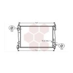 Radiateur moteur pour opel corsa d version : 1. 6 / 1. 3 cdti - kw66 / 1. 7 cdti de 2006 a 2015